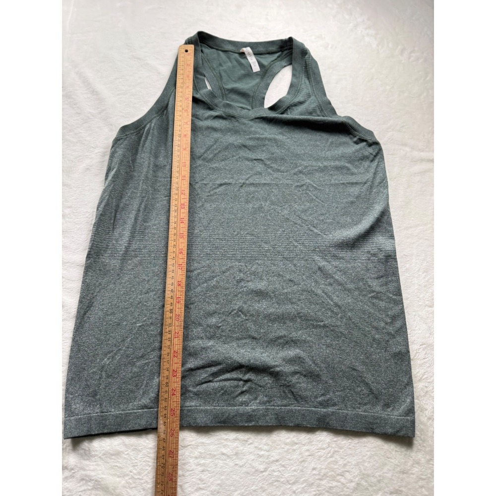 Athleta Momentum Tank Top Womens XL Green Heathered Racerback Seamless Running - Picture 6 of 8